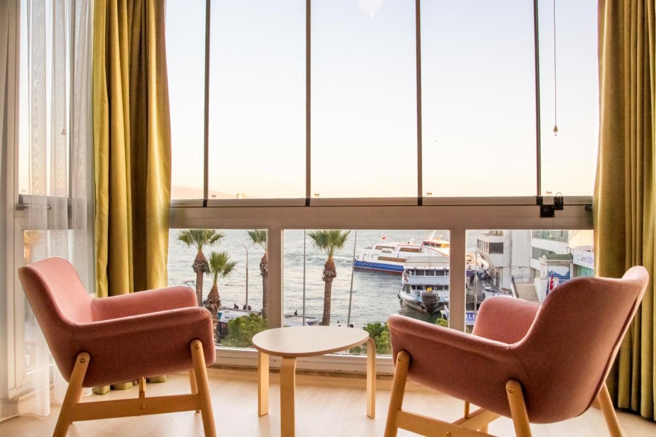 Апартаменты Flat With Sea View Near Karsiyaka Coast Измир Экстерьер фото